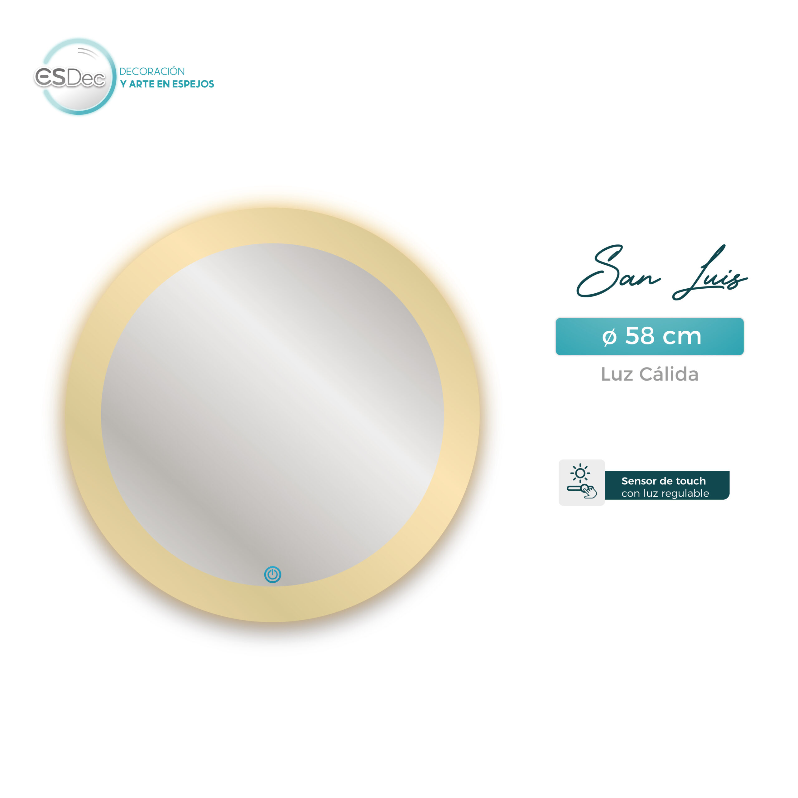 Espejo con luz - San Luis